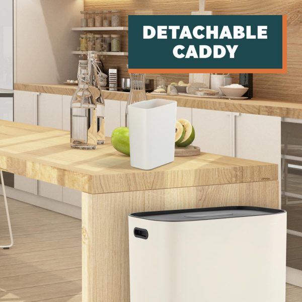 Beni 60 Liter/16 Gallon Kitchen Trash/Recycling Trash Can