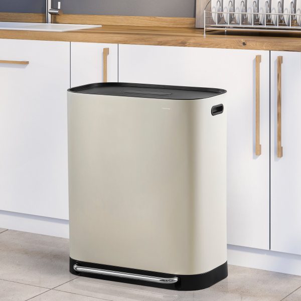 Beni 60 Liter/16 Gallon Kitchen Trash/Recycling Trash Can