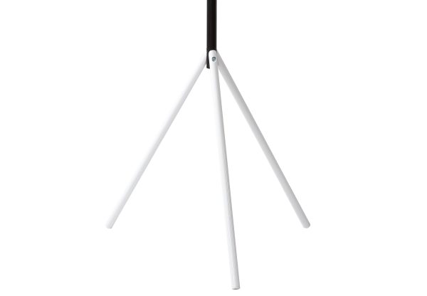 Aiden 70.4 5-Hook Metal Coat Rack, Black/White