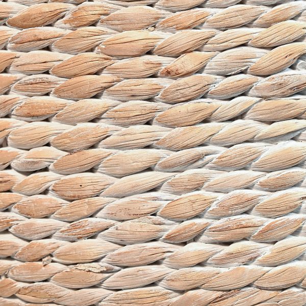 Bhola 18 Hourglass Handwoven Hyacinth Storage Accent Table