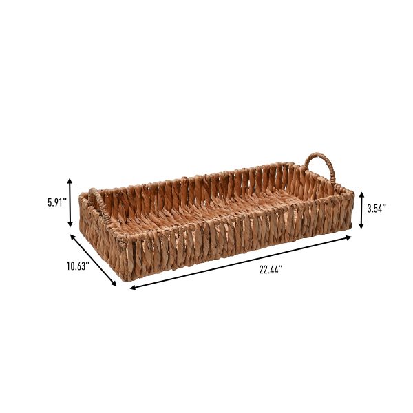 Annulus 24.61 3-Shelf Circular Handwoven Hyacinth Wall Rack