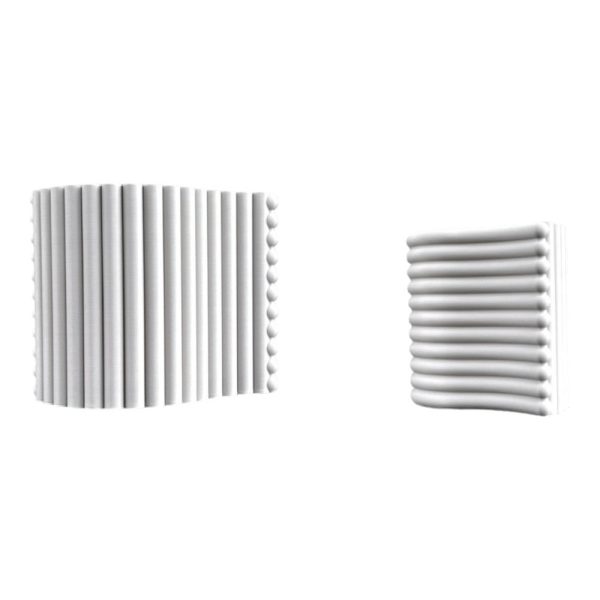 Arlo Modern Eco-Friendly 3D Printed Planters with Drainage (Set of 2)
